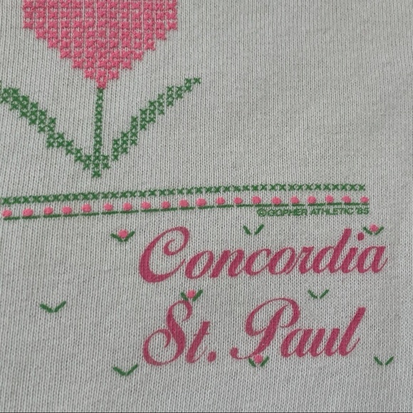 Vintage 1980s Concordia St. Paul Travel Tourism Vacation Crewneck 80s Sweatshirt - Picture 6 of 7